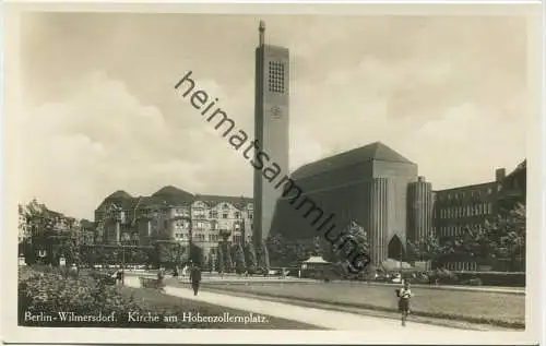 Berlin-Wilmersdorf - Kirche am Hohenzollernplatz - Foto-AK 30er Jahre