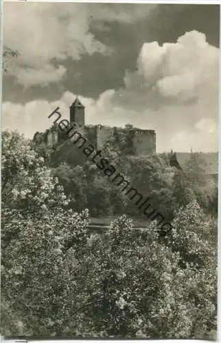 Halle - Burg Giebichenstein - Foto-Ansichtskarte 50er Jahre - Verlag Straub & Fischer Meiningen