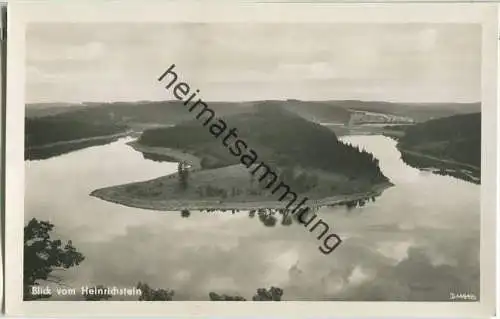 Blick vom Heinrichstein - Foto-Ansichtskarte - Verlag Gebr. Garloff Magdeburg