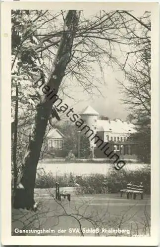 Rheinsberg - Genesungsheim der SVA Schloß Rheinsberg - Foto-Ansichtskarte - Verlag Rudolf Lambeck Dahlewitz