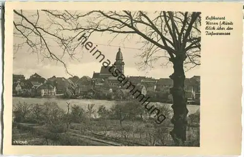 Waren - Blick über den Tiefwarensee - Foto-Ansichtskarte - Verlag Konrad W. Lukowski Leipzig