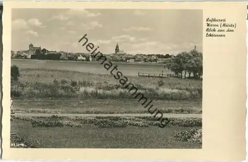 Waren - Blick von den Ecktannen - Foto-Ansichtskarte - Verlag Konrad W. Lukowski Leipzig