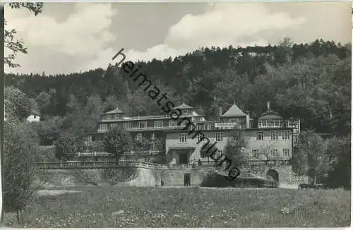 Sitzendorf im Schwarzatal - Hotel Bergterrasse - Foto-Ansichtskarte Handabzug - Verlag P. Neumeister Sitzendorf