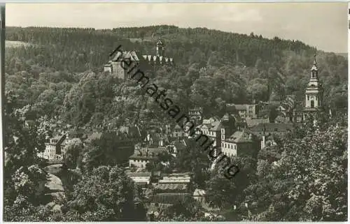 Greiz - Blick vom Hainberg - Foto-Ansichtskarte - Verlag Dick Erlbach
