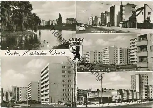 Berlin - Märkisches Viertel - Wilhelmsruher Damm - Bernshausener Ring - Foto-AK Großformat - Verlag Kunst und Bild Berli