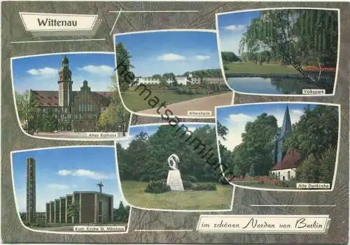 Berlin-Wittenau - Altersheim - Alte Dorfkirche - Volkspark - AK Grossformat - Verlag Kunst und Bild Berlin