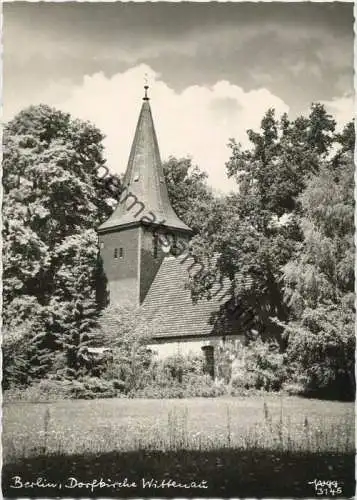 Berlin-Wittenau - Dorfkirche - Foto-AK Grossformat - Popp Verlag Heidelberg