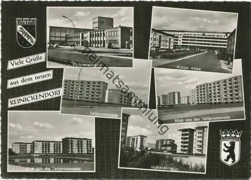 Berlin-Reinickendorf - Tellpromenade - Holländerstrasse - Aroser Allee  - Foto-AK Grossformat