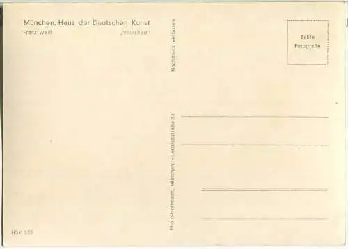 HDK533 - Volkslied - Franz Weiß - Verlag Photo Hoffmann München
