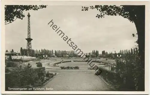 Berlin - Terrassengarten am Funkturm - Foto-AK 40er Jahre - Verlag Klinke & Co. Berlin