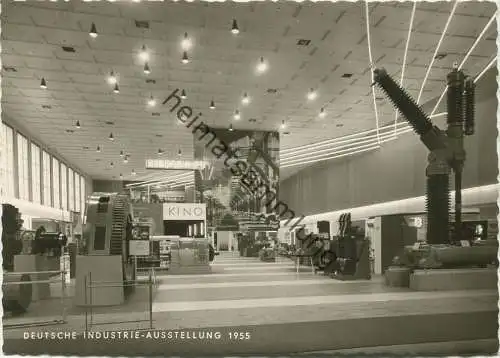 Berlin - Deutsche Industrie-Ausstellung 1955 - Ostpreußen-Halle I Ost Elektrotechnik - Foto-AK Grossformat - Verlag Carl