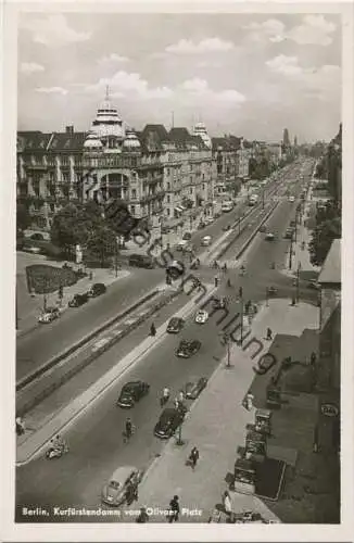 Berlin-Charlottenburg - Kurfürstendamm vom Olivaer Platz - Foto-AK 50er Jahre - Verlag Munier K.-G. Berlin