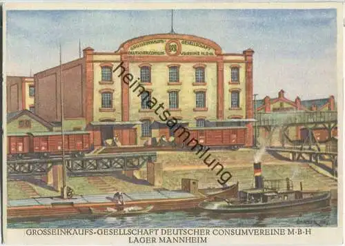 Mannheim - Grosseinkaufs-Gesellschaft Deutscher Konsumvereine M.B.H - Lager - Ansichtskarte Großformat