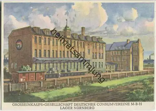 Nürnberg - Grosseinkaufs-Gesellschaft Deutscher Konsumvereine M.B.H - Lager - Ansichtskarte Großformat