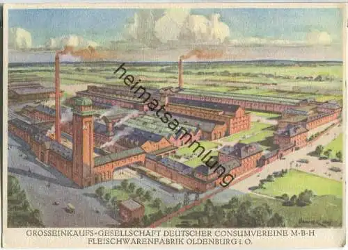 AK Oldenburg - Grosseinkaufs-Gesellschaft Deutscher Konsumvereine M.B.H - Fleischwarenfabrik