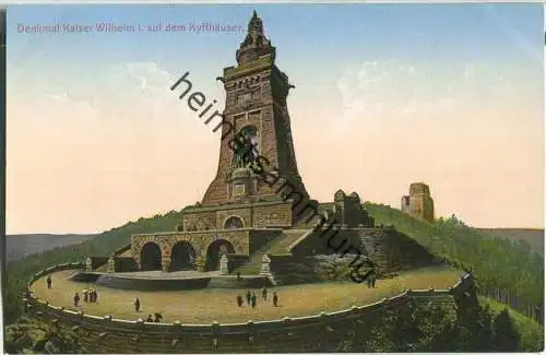Denkmal Kaiser Wilhelm I. auf dem Kyffhäuser - Verlag Louis Glaser Leipzig