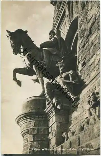 Kaiser Wilhelm-Denkmal auf dem Kyffhäuser - Foto-Ansichtskarte
