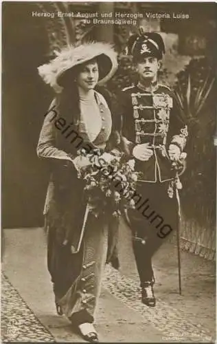 Herzog Ernst August und Herzogin Victoria Luise zu Braunschweig - Verlag NPG - Phot. Curt Oberst Wolfenbüttel