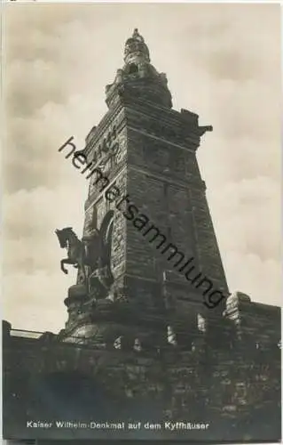 Kaiser Wilhelm-Denkmal auf dem Kyffhäuser - Foto-Ansichtskarte