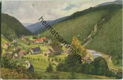 H. Hoffmann - Schönmünzach im Murgtal - Schwarzwaldserie - Verlag Edm. von König Heidelberg