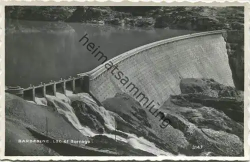 Barberine - Lac et Barrage - Foto-AK - Edition Phot. Perrochet Lausanne
