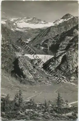 Le Plateau d' Emosson - Barrage et Lac de Barberine - Ruan et la Tour Salliere - Foto-AK - Edition E. Gyger Adelboden