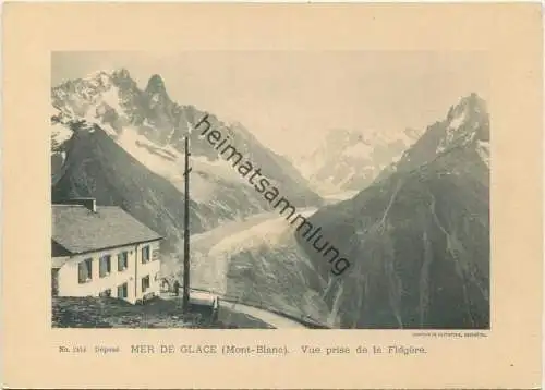 Mer de Glace (Mont-Blanc) - Vue prise de la Flégère - Edition Comptoir de Phototypie Neuchatel No. 2414 - keine Ansichts