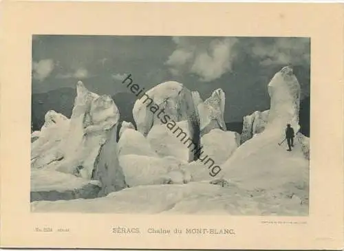 Seracs - Chaine du Mont-Blanc - Edition Comptoir de Phototypie Neuchatel No. 2434 - keine Ansichtskarte 13cm x 18cm Gewi