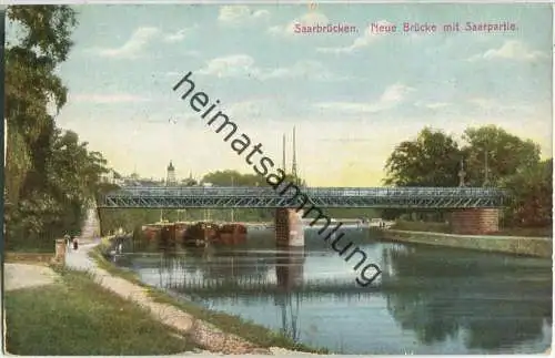 Saarbrücken - Saar - Neue Brücke - Verlag Bruno Goerz Beuerle Saarbrücken