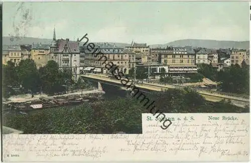 Saarbrücken - St. Johann - Neue Brücke - Verlag Lautz & Balzar Darmstadt