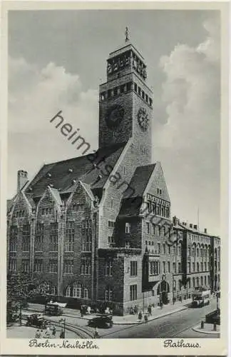 Berlin-Neukölln - Neukölln - Rathaus ca. 1940 - Verlag J. Goldiner Berlin