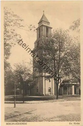 Berlin-Steglitz - Südende - Evangelische Kirche ca. 1930 - Verlag J. Conrad Junga Berlin