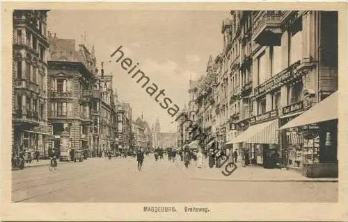 Magdeburg - Breiteweg 20er Jahre - Verlag Trinks & Co. Leipzig