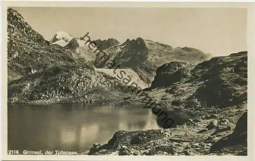 Grimsel der Totensee - Foto-AK 30er Jahre - Wehrliverlag Kilchberg