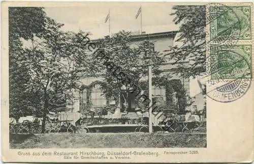 Düsseldorf Grafenberg - Restaurant Hirschburg gel. 1907