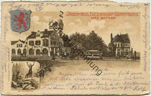 Düsseldorf Grafenberg - Jägerhaus Max Bottler - Verlag Ludwig Meister Köln gel. 1909
