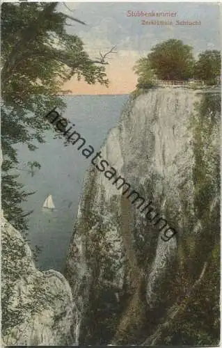 Rügen - Stubbenkammer - Zerklüftete Schlucht - Verlag Hermann Müller Stubbenkammmer