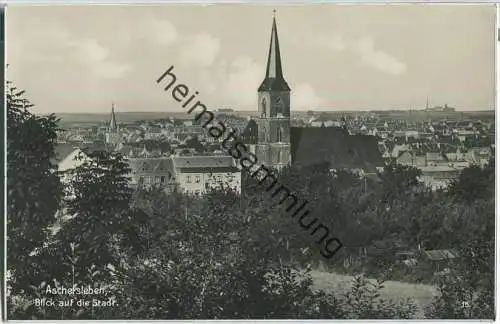 Aschersleben - Kirche - Foto-Ansichtskarte - Verlag Bruno Eggert Aschersleben