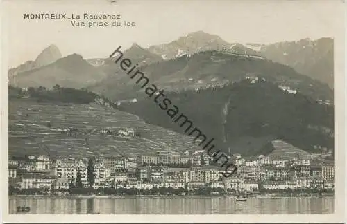 Montreux - La Rouvenaz - Vue prise du lac - Edition Art. Perrochet-Matile Lausanne 30er Jahre