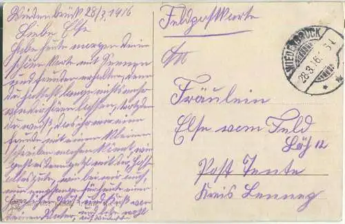 Drei Katzen - Feldpost