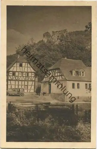 Laukenmühle mit Lauxburg Lauksburg - Besitzer W. Schifferstein - Wispertal - Verlag Zedler & Vogel Darmstadt 30er Jahre