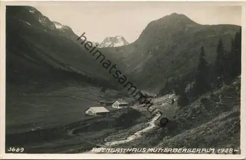 Alpengasthaus Mutterbergeralm - Foto-AK 30er Jahre - Verlag Much Heiss Innsbruck