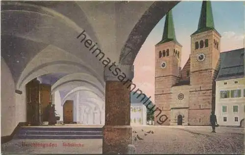 Berchtesgaden - Stiftskirche - Verlag B. Lehrburger Nürnberg