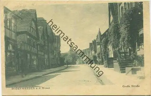 Bodenwerder - Grosse Strasse - Verlag Wilh. Pigge Bodenwerder