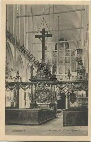 Stralsund - Nikolaikirche - Innenansicht - Orgel - Verlag Franz Oldenroth Stralsund