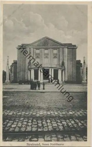 Stralsund - Neues Stadttheater - Verlag Hermann Gerson Stralsund