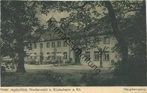 Hotel Jagdschloss - Haupteingang - Niederwald bei Rüdesheim