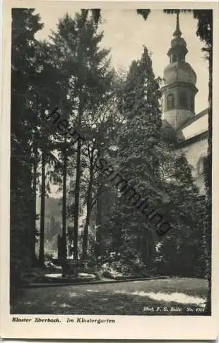 Kloster Eberbach - Im Klostergarten - Verlag F.G. Zeitz Königsee