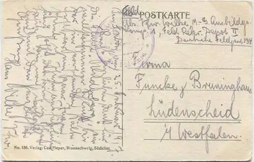 Galizien - Typischer Dorfbrunnen - Verlag Carl Pieper Braunschweig - Feldpost gel. 1917