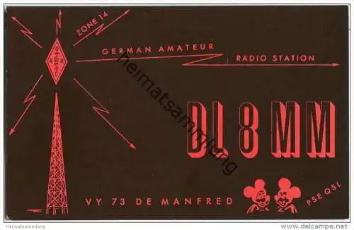 QSL - QTH - Funkkarte - DL8MM - Wachtberg-Arzdorf - 1969